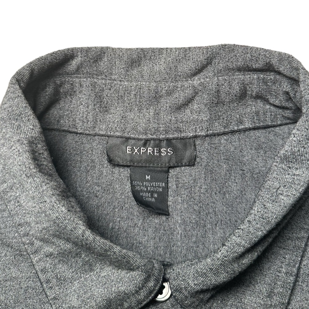 Express Gray Button Up - image 2